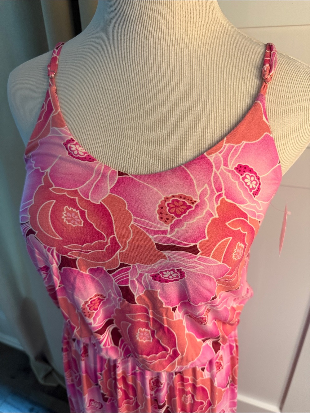 Lush Pink Floral Maxi Dress - Picture 3 of 6